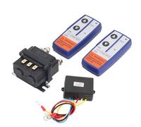 Asixxsix Contacteur de Relais de Solénoïde de Treuil 12 V 250 A avec 2 Pièces de Télécommande de Treuil sans Fil Kit de Relais de Treuil Universel pour ATV UTV Camion Motoneige Tondeuse