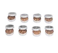 Asixxsix Copeaux de Bois Naturels pour Fumoir à Cocktail, 7 Saveurs de Pomme, Noix de Pécan, Chêne, Cerise, Caryer, Poire, Copeaux de Bois Mélangés avec Sciure de Fruitier pour