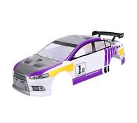 Asixxsix Coque de Carrosserie de Voiture RC à L'échelle 1/10, Pièces de Rechange de Voiture Télécommandée en PVC avec Accessoires de Rétroviseur pour Voitures de Course à Empattement de (Purple)