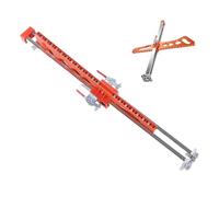 Asixxsix Coupe à sec, Pliable main pousser double positionnement outil de coupe de la paroi sèche avec 23 poulies en nylon, tige en acier inoxydable, pour Plaque de Gypse