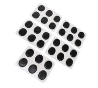 Asixxsix Coussinets de Gel d'amortissement de Tambour, Silencieux de Tambour en Silicone, Amortisseurs de Souples avec Adhésif pour le Contrôle de la tonalité (BLACK)