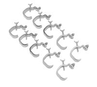 Asixxsix Crochet de Pinces de Lumière de Scène 10 Pièces, Pinces de Lumière DJ en Alliage d'Aluminium de 77LB, de Ferme Robuste, Convient 30-52 Mm do TUYAU Crochet de Montage sur Scène
