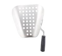 Asixxsix Cuillère à Pop corn, Motif de Perforation, Cuillère à Pop corn pour Frites en Acier Inoxydable, Outil de Remplissage Rapide pour Puces pour Cinéma de Restaurant Commercial
