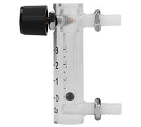 Asixxsix Débitmètre 0-3LPM avec Vanne de Contrôle pour Oxygène/air/gaz, Acrylique Transparent, Connexion Pratique aux Tuyaux, Idéal pour les Applications Industrielles