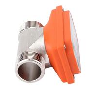 Asixxsix Débitmètre d'eau Numérique Haute Précision Résistant aux Acides et aux Alcalis, Grande Plage de Débit avec Filetage G1 pour l'irrigation des Terres Agricoles, étang à Poissons, Piscine