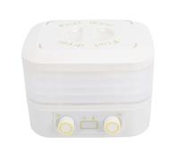 Asixxsix Déshydrateur Alimentaire, 5 Couches, Double Boutons, Séchoir Fruits électrique avec Minuterie, Contrôle de Température Réglable, Machine électrique pour Sécher les Aliments (Prise UE 220V)