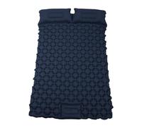 Asixxsix Double Coussin De Couchage pour Le Camping, Ultraléger TPU Tapis De Couchage Auto-Gonflant avec L'oreiller, Construit dans La Pompe De Pied, Matelas Portatif De Camping (Blue)