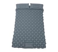 Asixxsix Double Coussin De Couchage pour Le Camping, Ultraléger TPU Tapis De Couchage Auto-Gonflant avec L'oreiller, Construit dans La Pompe De Pied, Matelas Portatif De Camping (Grey)