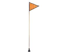 Asixxsix Drapeau de sécurité en Kayak, Drapeau Portable à Haute visibilité du Bateau Orange avec Poteau et Base de Mon Tage, Accessoires de Kayak D'installation Facile pour Le Cano