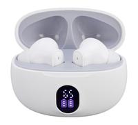 Asixxsix Écouteurs de Traduction de L'IA en Temps Réel, 144 Langues Bluetooth 5.3 Écouteurs de Traduction de Réduction du Bruit, écouteurs de la Langue du Tactile Traductor (White)