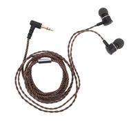 Asixxsix Écouteurs IEM Câblés HiFi, 4 Brins de Câble tissé Ergonomique dans Le Moniteur d'oreille avec Un Bouchon de 3,5 Mm plaqué Or et 3 Tailles en Silicone