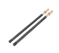Asixxsix Ensemble de Baguettes de Batterie, 1 Paire de Tiges, Balais de Batterie, Maillet, Accessoire pour Instrument de Percussion, pour Jazz, Acoustique, Folk, Cadeaux pour les (BLACK)