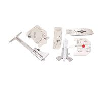 Asixxsix Ensemble de Jauges de Soudure, Kit d'outils de Jauges de Soudage 6 Pièces avec 5 Sacs de Rangement et Boîte de Rangement pour l'enquête sur les Pipelines de Récipients Sous Pression de