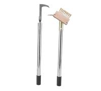 Asixxsix Ensemble D'outils Crack Weeder, Manuel Outil de Désherbage en Acier Inoxydable avec Une Brosse à Coulis de Désarroise à Main Longue Manche Réglable pour Les Pavés