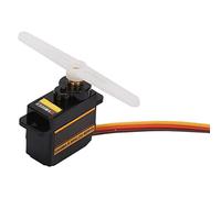 Asixxsix ES08MA II Kit Servo à Engrenages Métalliques, Engrenage Analogique Haute efficacité, adapté aux Ailes Fixes, 450 Hélicoptères, 0,12 Sec/60o à 4,8 V, Prise Futaba/JR Standard