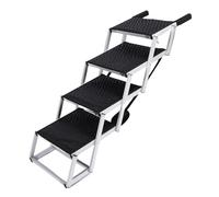 Asixxsix Escalier pour Chien pour Voiture, Rampes Pliables pour Chiens de Grande Taille avec Surface Antidérapante, capacité de Charge de 154,32 LB, Marches Portables en 4 étapes pour