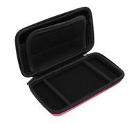 Asixxsix Étui de Transport pour New 2DS XL 2DS LL New 3DS 3DS, Pochette de Voyage à Coque Rigide de Protection avec 8 Emplacements pour Cartouches de Jeu, Extérieur en PU Résistant à (PINK)