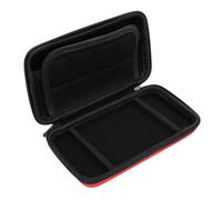 Asixxsix Étui de Transport pour New 2DS XL 2DS LL New 3DS 3DS, Pochette de Voyage à Coque Rigide de Protection avec 8 Emplacements pour Cartouches de Jeu, Extérieur en PU Résistant à (rouge)