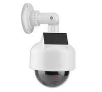 Asixxsix Fausse caméra de vidéosurveillance, caméra factice, étanche au Mur, étanche, Solaire, réaliste, Clignotant LED Fixe, intérieur et extérieur