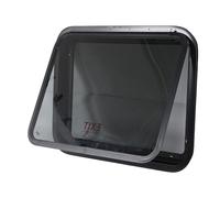 Asixxsix Fenêtre de Sortie RV, Fenêtre Poussée des Campeurs de Protection Solaire aux Intimités avec écran de Filet et Anneau de Garniture, Vitre de Vitre de Vitre de Vitre