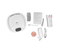 Asixxsix Fontaine d'eau sans Fil pour Chat, Distributeur d'eau Automatique à Détection Intelligente avec 3 Modes de Débit, Filtration en 5 étapes, Pompe Silencieuse, Fonctionne sur Batterie, sans