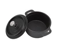 Asixxsix Four Hollandais en Fonte Avec Couvercle, Distribution Fiable de la Chaleur, Poignère Ergonomique, Marmite Durable Coul Gaz, électrique, Quatre, Barbecue (Diamètre 20CM)