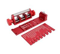 Asixxsix Gabarit D'affûtage de Burin, Guide D'affûtage du Bois avec Fixation D'angle D'affûtage, Jauge D'angle de 10 ° à 45 °, Guide D'affûtage de Ciseau à Bois en Alliage D'aluminium