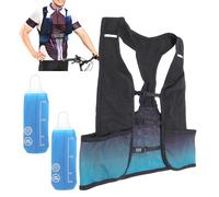 Asixxsix Gilet de Course pour Femmes et Hommes, Gilet D'hydratation de Course avec Bouteilles d'eau de 500 Ml/17 Oz, Sac à Dos d'eau Léger pour Le Trail, Le Marathon, la Randonnée