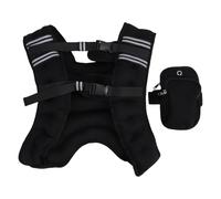 Asixxsix Gilet lesté, Bretelles Confortables à Boucle Réglable avec Poches Avant Zippées Amovibles, pour L'entraînement de Force, la Course à Pied, le Fitness, Hommes et Femmes