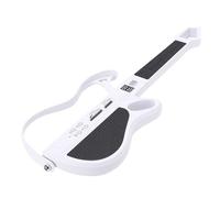 Asixxsix Guitare intelligente sans cordes, jeu de lumière LED rythmique, pliable, idéale pour les voyages,avec connectivité Bluetooth fluide,instrument de musique pour musicien solo (WHITE)
