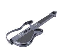 Asixxsix Guitare intelligente sans cordes, jeu de lumière LED rythmique, pliable, idéale pour les voyages,avec connectivité Bluetooth fluide,instrument de musique pour musicien solo (BLACK)