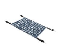 Asixxsix Hamac pour Chat à Suspendre en Cage, Lit Hamac Réversible Double Face en Polaire et Lin pour Animaux de Compagnie, pour Chat Suspendu avec Sangles en Nylon Réglables pour Chats, Chiots,