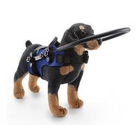 Asixxsix Harnais pour Chien Aveugle, Sangle à Boucle réglable, Halo pour Chien Aveugle, Aide Les Chiens aveugles et malvoyants à éviter Les Accidents et à Prendre Confiance en eux, Bleu (S)