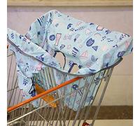 Asixxsix Housse de Caddie pour bébé, Couverture Complète, Coussin Doux, Lavable en Machine, Housse de Chaise Haute pour bébé, de Chaise Haute de Restaurant avec Ceinture et Sac de Rangement pour