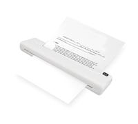 Asixxsix Imprimante Portable sans Fil pour Voyage, Petite Imprimante Thermique Bluetooth Prenant en Charge Le Papier Thermique Imprimante sans Encre Rechargeable Compatible avec Android