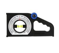 Asixxsix Inclinomètre D'ingénierie, Règle de Mesure de Pente Universelle, Compteur D'angle Multifonction 0-180° avec Tableau de Comparaison, pour Construction Civile