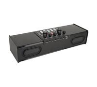 Asixxsix Interface Audio Haut-parleur, Machine de karaoké sans Fil 2,4 Ghz Avenc Deux Haut-parleur, Fils Surround 9d, Réduction du Bruit, Mixeur Audio, Système de Console Coul