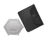 Asixxsix Jauge de Film Humide Pratique en Acier Inoxydable, Mesureur D'épaisseur 25-3000um pour la Mesure de L'épaisseur du Revêtement