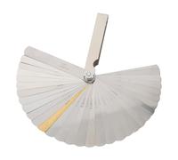 Asixxsix Jauges de Rayon de Guitare, 9Pcs jauges de Rayon de sous-Corde, règle de Mesure de l'action des Cordes en Acier Inoxydable avec 32 Lames, Outils Polyvalents de luthier de Guitare