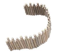 Asixxsix Jouet de Pont D'échelle de Rat de Clôture en Bois Naturel pour Petits Animaux, Jouet de Pont à Mâcher de Hamster D'échelle en Bois à Croquer, de Hamster Sûr et Flexible pour l'exercice