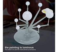 Asixxsix Jouet Scientifique éducatif, Modèle de Système Solaire à 9 Planètes, Kit de Boule Lumineuse Astronomique pour Enfants, Bricolage
