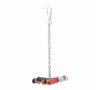 Asixxsix Jouets à Mâcher pour Oiseaux, 2 Pièces, Bâton à Mâcher en Bois, Jouet à pour Perroquet avec Sucettes Glacées Multicolores, Blocs en Bois Massif pour Perroquets, Inséparables, Calopsittes