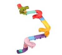 Asixxsix Jouets de Bain pour Tout-Petits, Jouets de Bain à Succion avec Glissières d'eau Détachables, de Baignoire avec 34 Pièces et 8 Ventouses pour Les Tout-Petits de 1 à 6 Ans