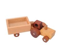 Asixxsix Jouets de Tracteur en Bois pour Les Tout-Petits, Jouets de Véhicule pour bébé, de Voiture à Pousser à la Main, Modèle de Véhicule pour Enfants, Jouet de Tracteur