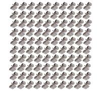 Asixxsix Kit de 100 Clips de Câble, Clamp/Holder de Câble Photovoltaïque en Acier Inoxydable, de Came de Câblage, Module Pv, Geste des Fils pour Panneau Solaire Pv, canoë, Bateau de Pêche