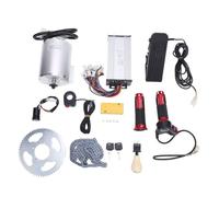 Asixxsix Kit de Moteur électrique CC sans Balais 60 V 2500 W, Contrôleur de Vitesse et Poignée D'accélérateur en Alliage D'aluminium 4800 Tr/min, Kit de Poignée D'accélérateur