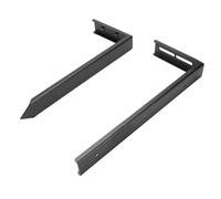 Asixxsix Kit de Réparation de Poteaux de Clôture, Piquets de Réparation de Clôture en Acier Robuste, Supports de Poteaux de 17,3 X 6,7 Pouces avec Fixation par Piquet de Terre pour Réparer Les