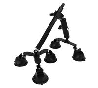 Asixxsix Kit de Support de Voiture à Ventouse 5 en 1 pour Pare-Brise, Support de Caméra pour Tableau de Bord avec Perche à Selfie Extensible de 115 Cm, pour Caméra d'action 360 X5