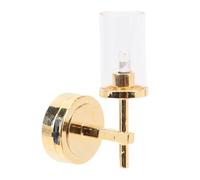 Asixxsix Lampadaire Mural Miniature pour Maison de Poupée, Applique LED 1:12 avec Interrupteur à Gradation et Abat-Jour en Verre, pour Salon Cuisine DIY et Accessoire de Micro Paysage
