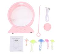 Asixxsix Lampe méduse, 7 Effets de Couleur, alimentée par USB-C, lumière LED à Changement de Couleur, Lampe d'ambiance pour la Maison, Le Bureau, décoration, Cadeaux pour Enfants (Pink)